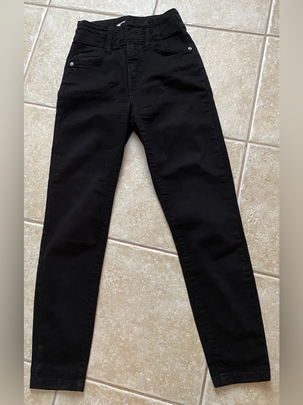 Bershka Black High-Waist Skinny Jeans